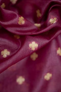 Pure Banarasi Tussar Silk Koniya Boota Saree