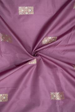 Pure Banarasi Katan Meenedar Kadhwa Lilac Saree