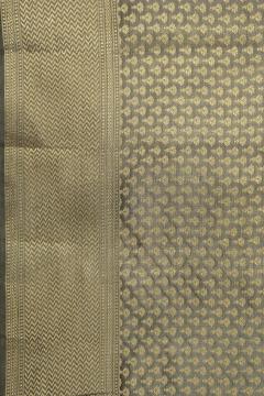 Pure Banarasi Dupian Grey Silk Saree