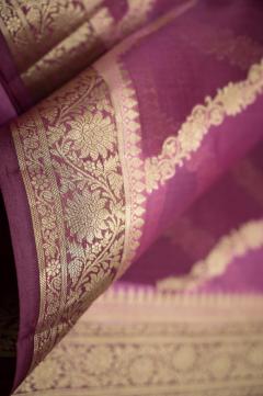 Banarasi Dupian Silk Wine Colour Arha Saree