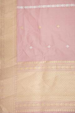 Pure Katan Kadhwa Light Copper Banarasi 3 Pc Suit