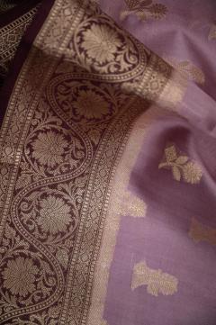 Dupian Contrast Dye Light Weight Banarasi Saree