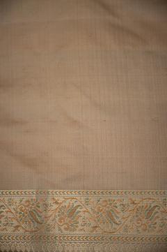 Katan Tanchui Cream Tussar Banarasi Saree