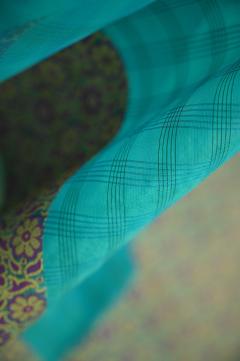 Supernet Aqua Ferozi Banarasi Saree