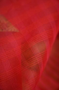 Supernet Bold Red Banarasi Saree