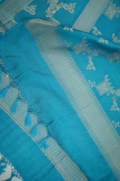 Banarasi Chynia Silk Light Aqua Suit