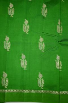 Mehandi Colour Raw Mango Silk Saree