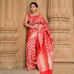 Pure Banarasi Katan Upada Silk Saree