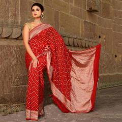 Pure Banarasi Khaddi With Tanchui Saree